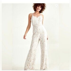 Elegant White Lace Jumpsuit